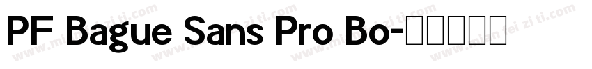 PF Bague Sans Pro Bo字体转换